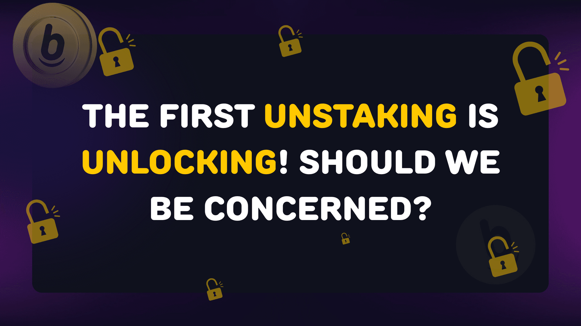 První unstakingy se odemykají! Máme se bát?